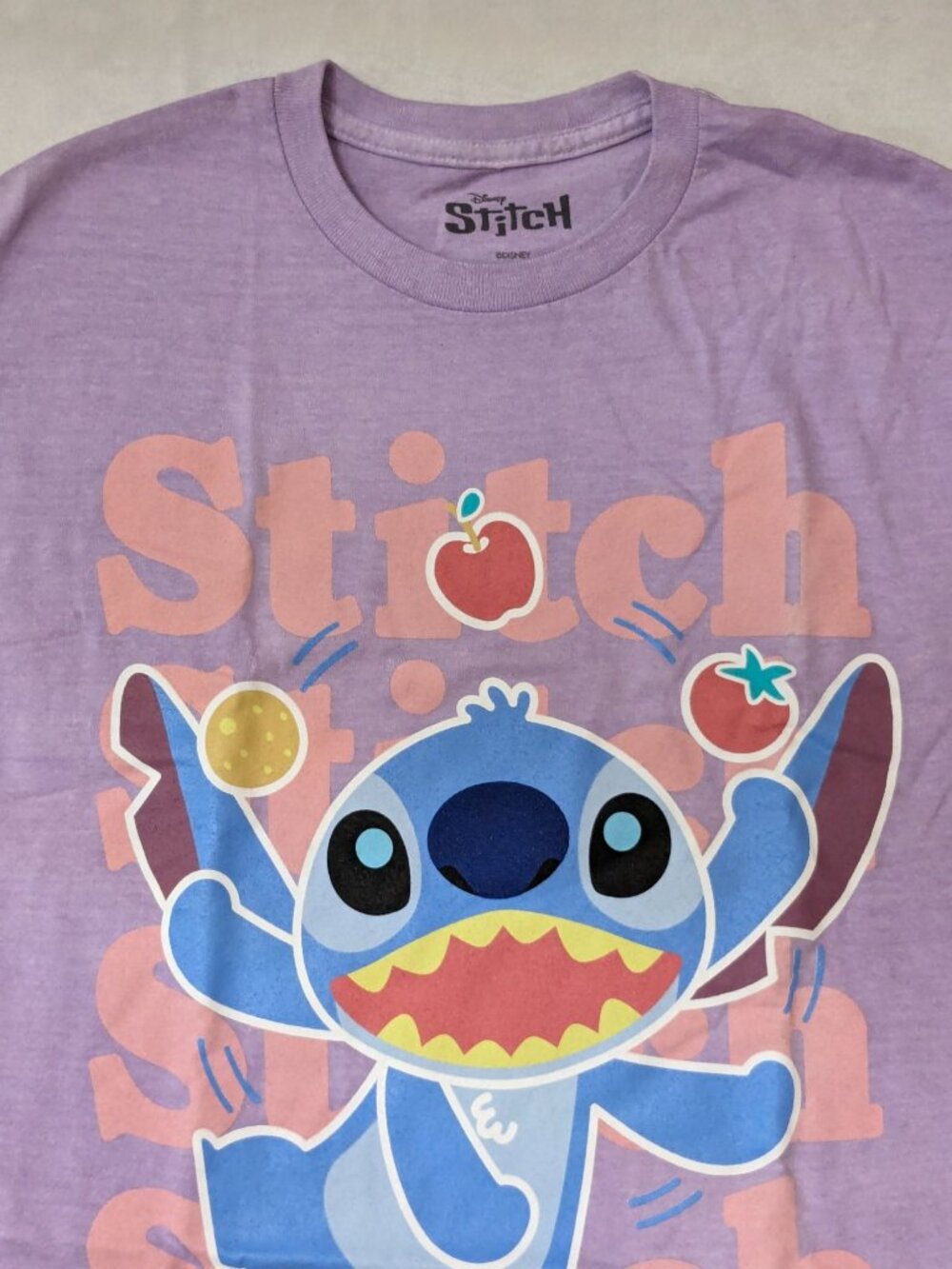 Disney Stitch Graphic Boyfriend T Shirt Distressed Kawaii Y2K Streetwear Medium - Picture 8 of 10